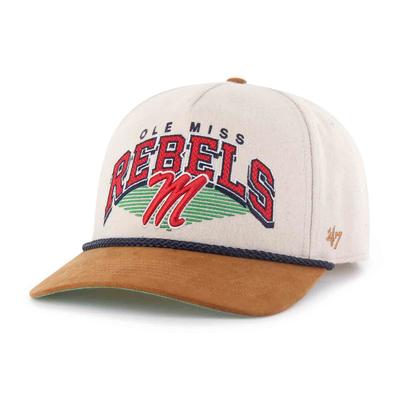 OLE MISS REBELS SCRIPT M POMONA WOOL ROPE HITCH CAP