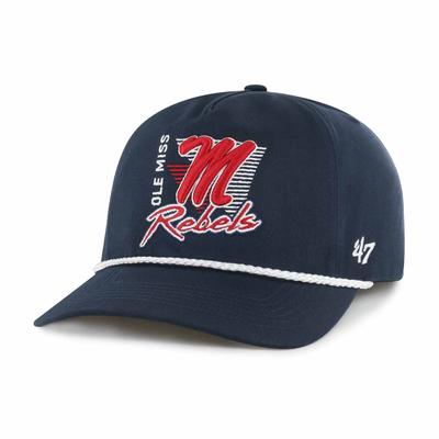 SCRIPT M REBELS SPLINT HITCH CAP WITH ROPE