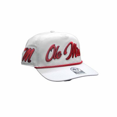 OLE MISS SCRIPT M OVERHAND HITCH CAP