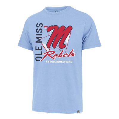 SS SCRIPT M OLE MISS REBELS SIDE ARM FRANKLIN TEE