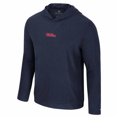 LS OLE MISS STRAUSS HOODED TEE