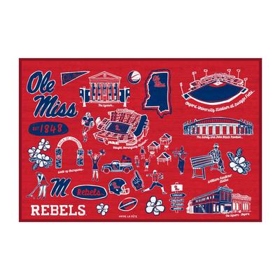 20X30 OLE MISS IMPRESSIONS MAT