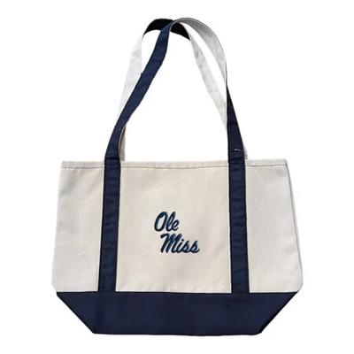 EMBROIDERED OLE MISS NEW ENGLANDER TOTE