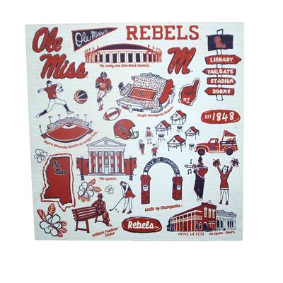  10X10 OLE MISS IMPRESSIONS SIGN