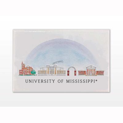 OLE MISS SKYLINE MAGNET