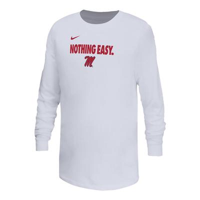 YOUTH LS NOTHING EASY LEGEND TEE