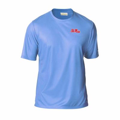 SS LEFT CHEST SCRIPT OLE MISS TERMINAL TACKLE TEE