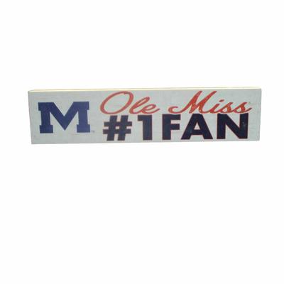 3X13 OLE MISS #1 FAN BLOCK