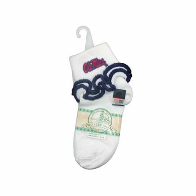 OLE MISS DOUBLE RIPPLE EDGE SOCKS