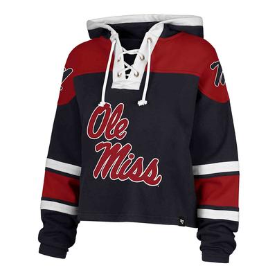 OLE MISS CROPPED SUPERIOR LACER HOOD