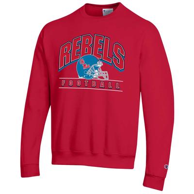 OLE MISS REBELS FOOTBALL CREWNECK