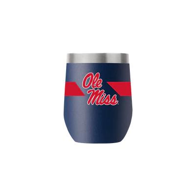 STACKED OLE MISS 12OZ STEMLESS WINE CUP