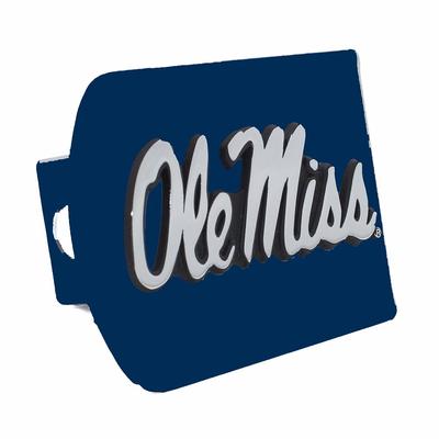 COLORED OLE MISS HITCH COVER BLUE