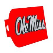 COLORED OLE MISS HITCH COVER