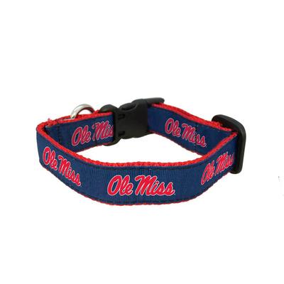 OLE MISS DOG COLLAR