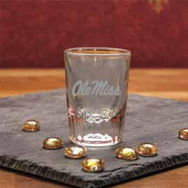 OLE MISS CLEAR SHOT GLASS